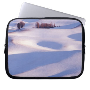 View from Steptoe Butte of rolling hills covered 2 Laptop Sleeve