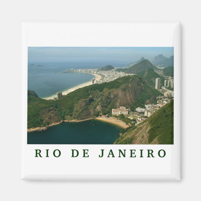 "View from Sugar Loaf, Rio de Janeiro" magnet (Front)