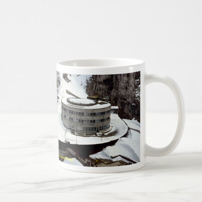 View from summit, Mt. Pilatus, Switzerland Europe Coffee Mug (Right)