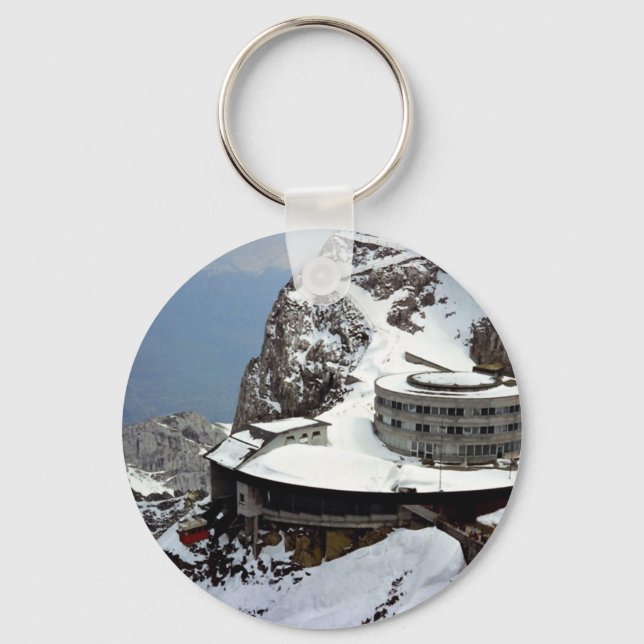 View from summit, Mt. Pilatus, Switzerland Europe Key Ring (Front)