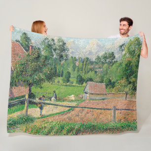 View from the Artist's Window Camille Pissarro   Fleece Blanket