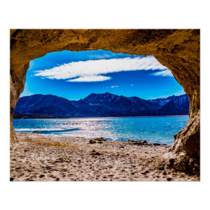 View From The Cave Glossy Poster