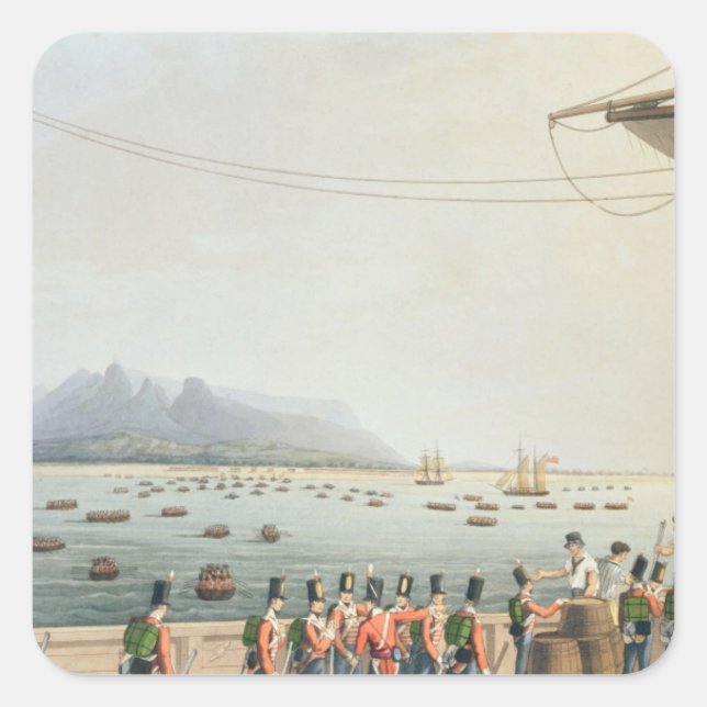 View from the Deck of the Upton Castle Transport, Square Sticker (Front)