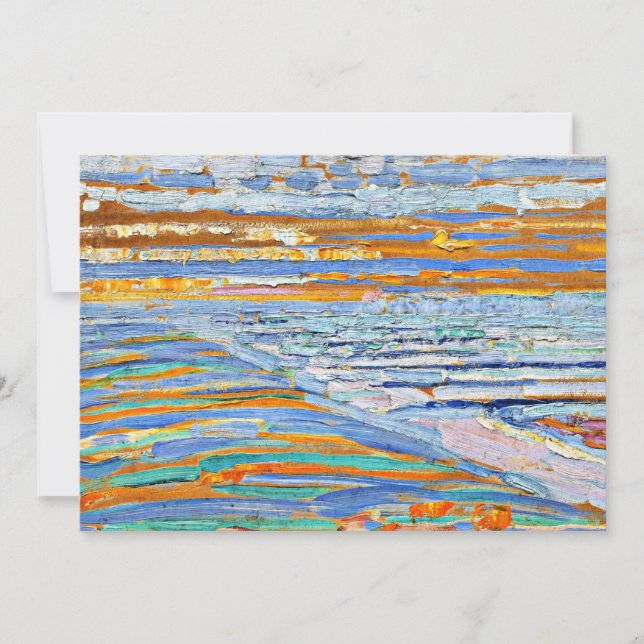 View from the Dunes with Beach and Pier Card (Front)