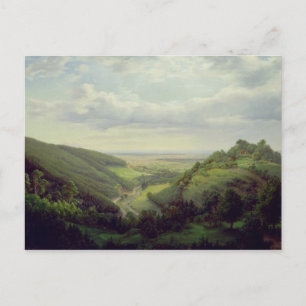View from the Heilenberg Castle at Jugenheim Postcard