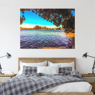 View from the Lagoon Canvas Print