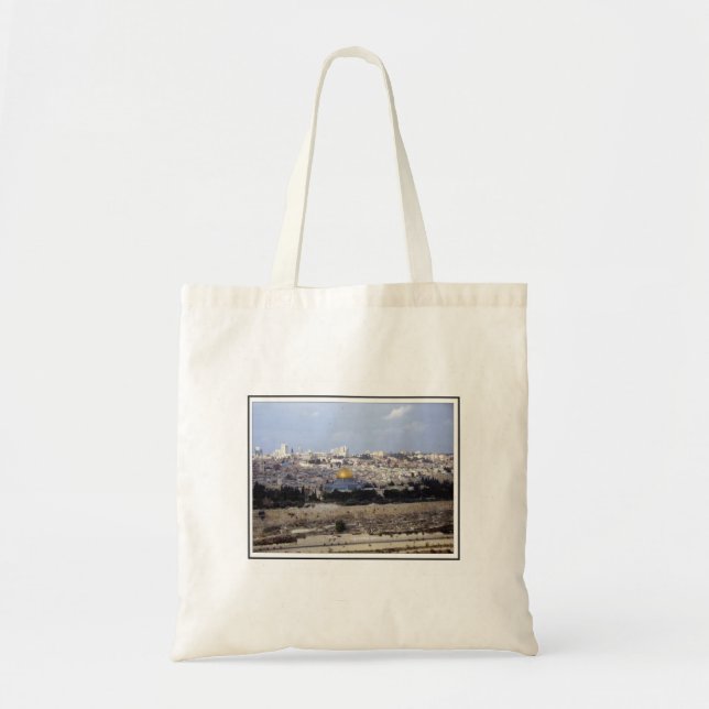 View from the Mount of Olives Tote Bag (Front)