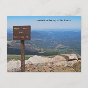 View from the Top of Mt. Evans Postcard