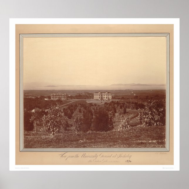 View from the University grounds at Berkeley(1337) Poster (Front)