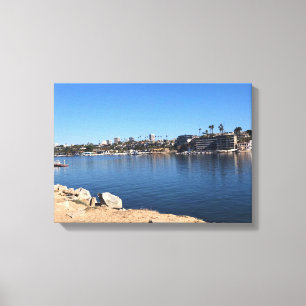 View from the Wedge, Newport Beach, California Canvas Print