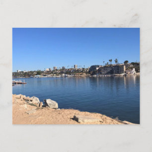 View from the Wedge, Newport Beach, California Postcard