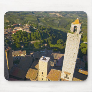 View From Tower, San Gimignano, Siena, Tuscany Mouse Pad