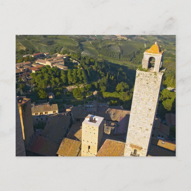 View From Tower, San Gimignano, Siena, Tuscany Postcard (Front)