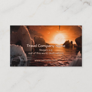 View from Trappist-1f Exoplanet Business Card