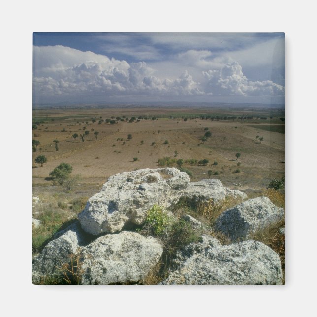 View from Troy of the surrounding landscape Magnet (Front)