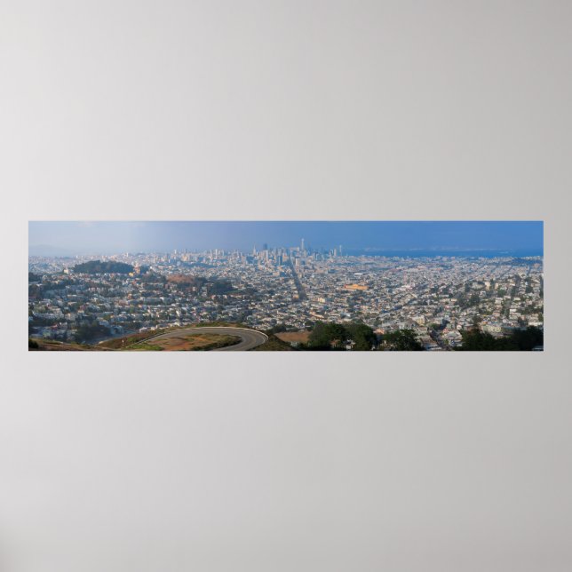View from Twin Peaks San Francisco Poster (Front)