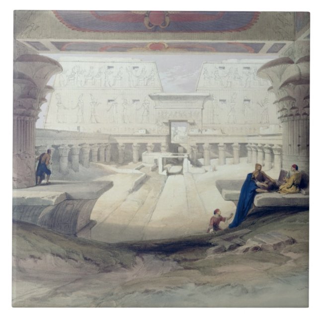 View from under the Portico of Temple of Edfou, Up Tile (Front)