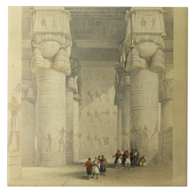 View from under the Portico of the Temple at Denda Tile (Front)