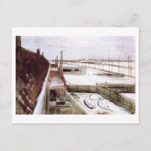 View from Window of Studio, Van Gogh Fine Art Postcard