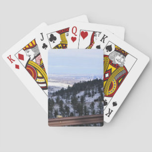View from Windy Saddle Park, Golden, Colorado Playing Cards