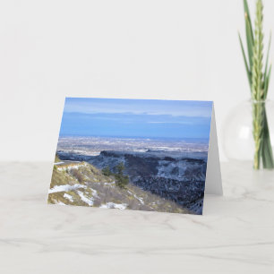 View from Windy Saddle Park, Golden, Colorado Thank You Card