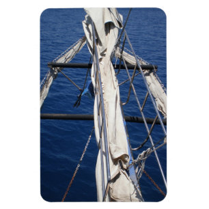 View from yacht Mediterranean Sea near Antalya Tab Magnet