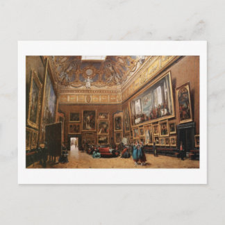 View - Grand Salon Carré in the Louvre postcard