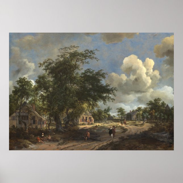 View High Road - Meindert Hobbema Fine Art Poster (Front)