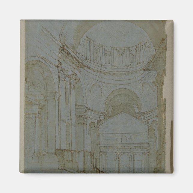 View in New St. Peter's in Rome Magnet (Front)