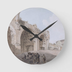 View in the Roman Forum (The Temple of Peace) 1779 Round Clock