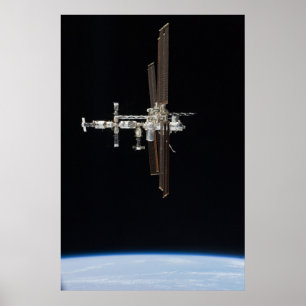 View International Space Station from Atlantis Poster