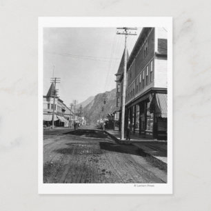 View Looking north on Broadway Street, Skagway Postcard