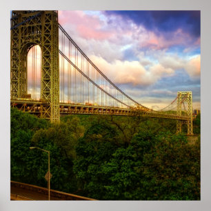 View looking South - West from Manhattan Poster