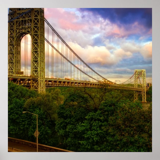 View looking South - West from Manhattan Poster (Front)