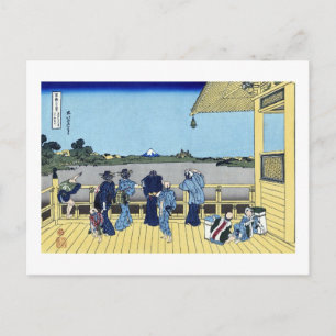 View Mt.Fuji from Sazaido, Hokusai Postcard