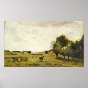 View near Epernon - Jean-Baptiste- Corot Fine Art Poster