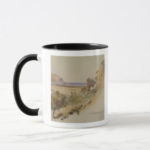View near Palermo, 1847 (pen & ink with w/c over p Mug