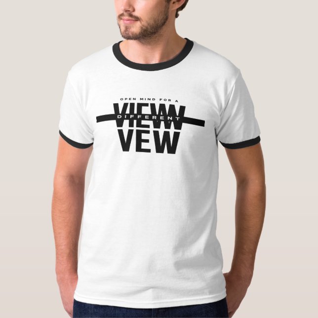 View Not Found Men's Ringer T-Shirt (Front)