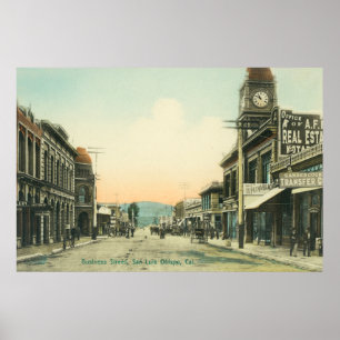 View of a Business StreetSan Luis Obispo, CA Poster