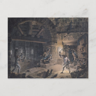 View of a cell in the Bastille Postcard