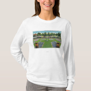View of a Chautauqua Lake Estate Gardens T-Shirt