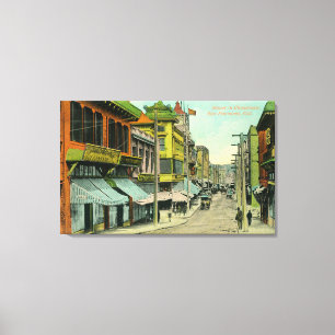 View of a Chinatown Street Canvas Print