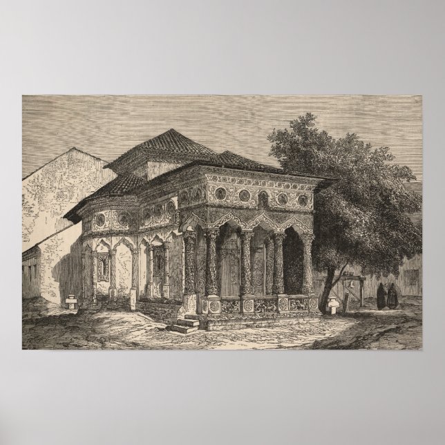 View of a Church in Bucharest Poster (Front)
