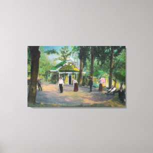 View of a Croquet GameHarbin Springs, CA Canvas Print