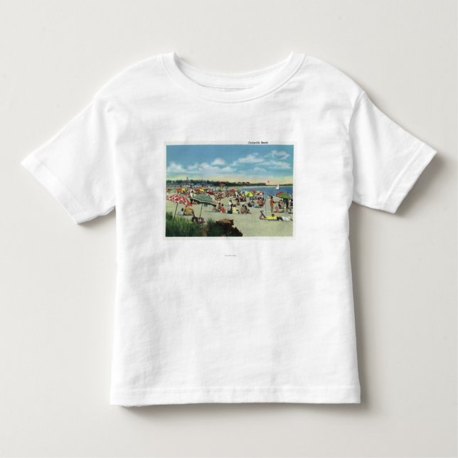 View of a Crowded Craigville Beach Toddler T-Shirt (Front)