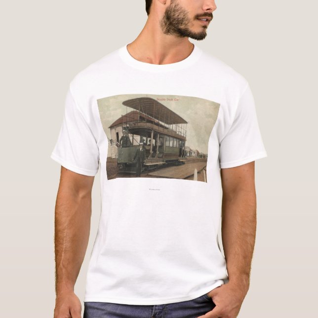 View of a Double Decker Cable Car T-Shirt (Front)
