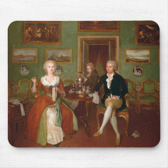 View of a drawing room, 1780 mouse pad (Front)