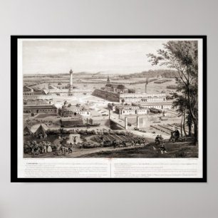 View of a French Phalanstery Poster