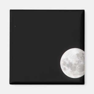 View of a full Moon, also shows Mars Magnet