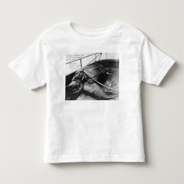 View of a Giant Sea Turtle in Captivity Toddler T-Shirt (Front)